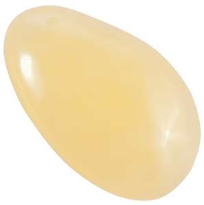 Кулон полірований із світлого бурштину