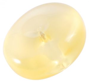 Кулон-донат из полированного полупрозрачного янтаря