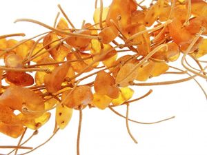 Янтарный браслет «Травка»