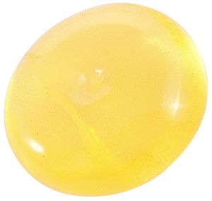 Кулон из полированного полупрозрачного янтаря в форме донат