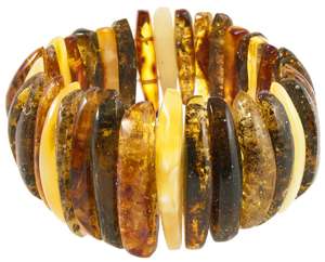 Браслет из разноцветных камней янтаря «Клеопатра»