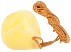Фигурный кулон из светлого шлифованного янтаря (лечебный)