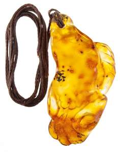 Кулон «Рыбка» на воскованном жгуте