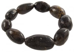 Браслет из крупных янтарных камней