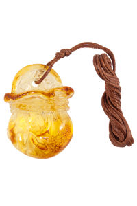 Кулон из янтаря «Мешочек»