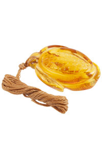 Резьбленный янтарный кулон «Кукуруза»