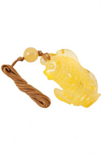 Кулон «Янтарная рыбка»