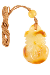 Кулон из янтаря «Мешочек»