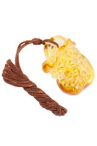 Бурштиновий кулон «Торбинка»