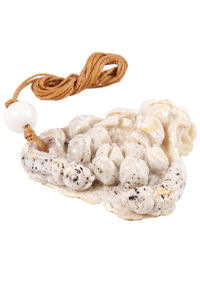 Кулон из янтаря «Лотос и рыбки»