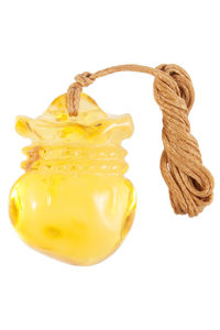 Кулон из янтаря «Мешочек»