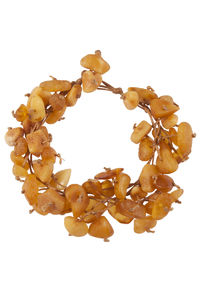 Браслет из шлифованных янтарных камней