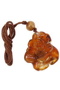 Кулон «Роза» на воскованном жгуте