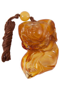 Кулон из янтаря «Роза»