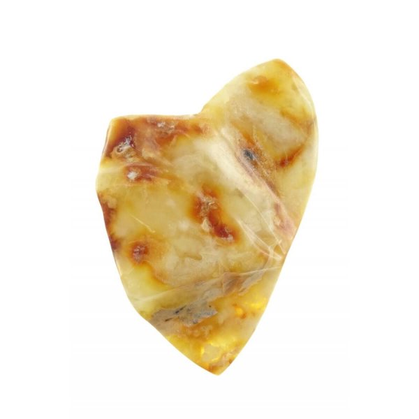Брошь-камень «Янтарное сердце»