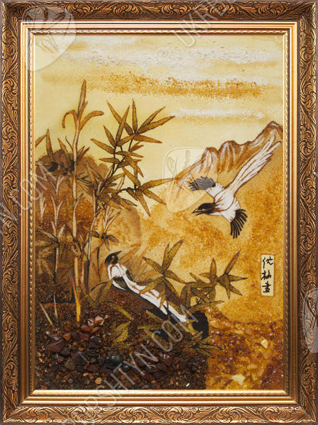 Панно «Птицы в восточной живописи»
