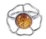 Серебряное кольцо «Цветок»