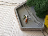 Срібний кулон «Ангел з сердечком»