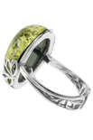 Кольцо из серебра с янтарем «Эвита»