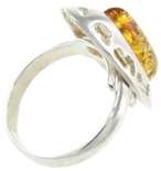 Кольцо-перстень с жёлтым камнем