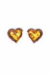 Серьги серебряные «Сердца»