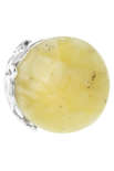 Срібний перстень з каменем бурштину «Юджина»