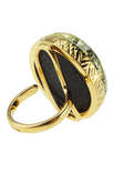 Серебряное кольцо с янтарем «Ленута»