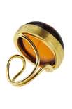  Серебряное кольцо с янтарем «Наркиса»