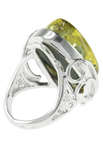 Серебряное кольцо с янтарем «Афродита»