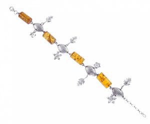 Браслет с серебряными подвесками