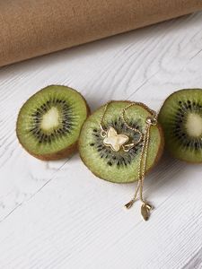 Срібний браслет з бурштином «Метелик»