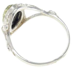 Кольцо-перстень «Пейзажный янтарь»