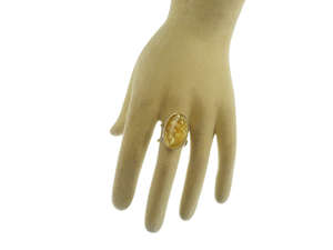 Кольцо с камнем янтаря «Бритни»
