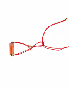 Браслет-оберег с серебром и янтарем «Летисия»