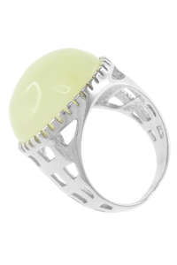 Серебряное кольцо с камнем янтаря «Аврора»
