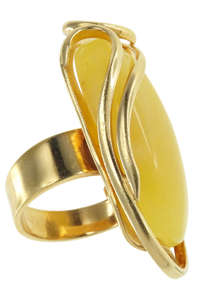 Срібний перстень з позолотою «Джейн»