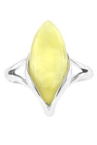 Серебряное кольцо с янтарем «Норена»