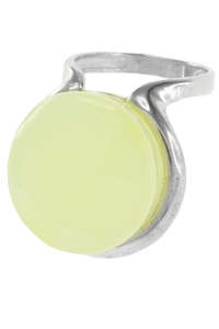 Срібний перстень з бурштином «Софія»