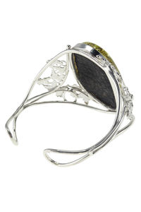 Браслет з бурштином «Політ метеликів»