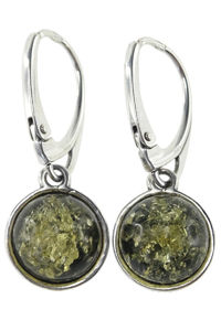 Серьги с янтарем и серебром «Наоми»