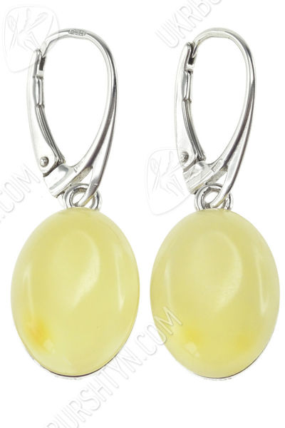 Сережки з бурштином і сріблом «Армео»