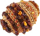 Сувенир «Писанка» инкрустированная янтарем