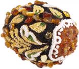 Сувенир «Писанка» инкрустированная янтарем