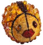 Сувенир «Писанка» инкрустированная янтарем