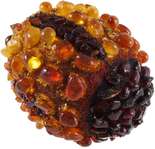 Сувенир «Писанка» инкрустированная янтарем