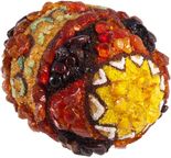 Сувенир «Писанка» инкрустированная янтарем