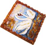 Сувенирный магнит «Лебеди»