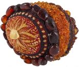 Сувенир «Писанка» инкрустированная янтарем