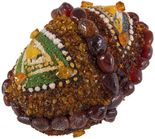 Сувенир «Писанка» инкрустированная янтарем