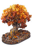 Дерево-бонсай з бурштину з декоративною підставкою